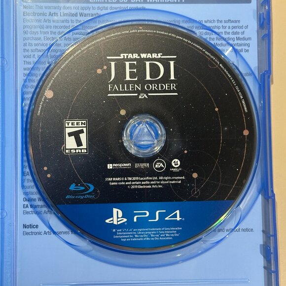 GREAT DEAL! Used STAR WARS JEDI FALLEN ORDER for PS4 - Playstation game disc! - Picture 2 of 3